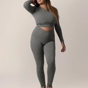 KB Kindred Bravely Sublime Bamboo Maternity Postpartum Top & Legging Set Size XL